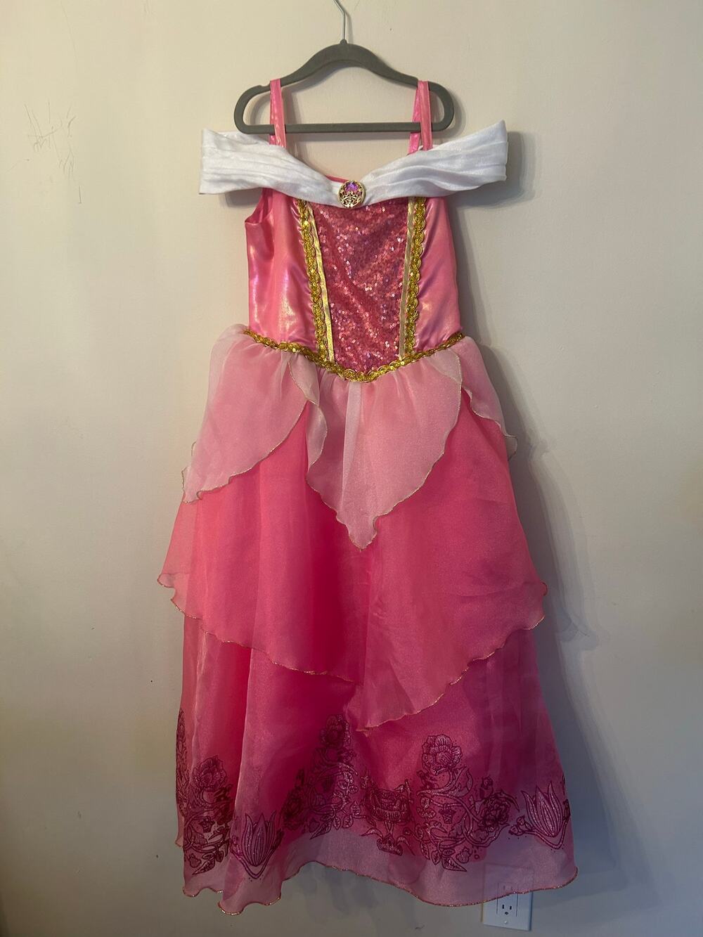 Authentic Disney Parks Costume Sleeping Beauty Kids Sz 11/12 Dress Up Halloween